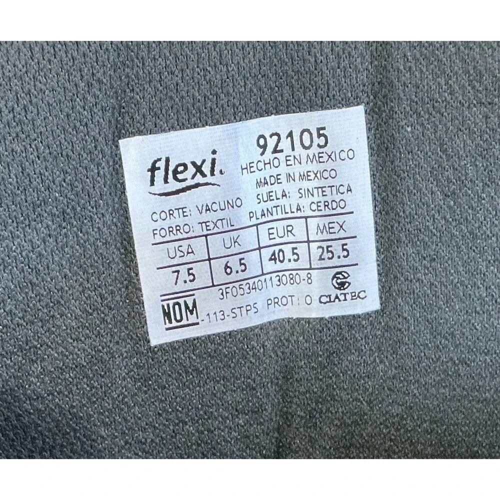 Flexi Country 92105 Black Leather Hiking Boots Men’s Size US 7.5, Mex. 25.5